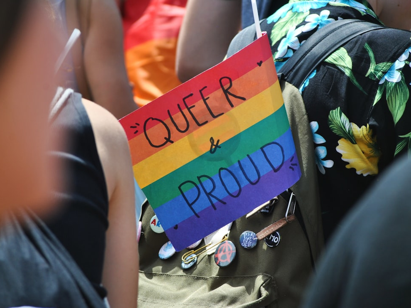 "Queer & Proud" - Pride parade in Geneva (Switzerland), July 2019.