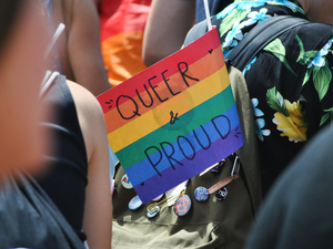 "Queer & Proud" - Pride parade in Geneva (Switzerland), July 2019.