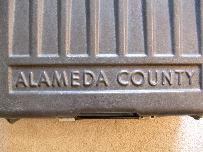 Close-up of Alameda County Ballot Box