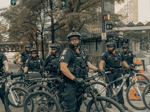 Police Squad at the George Floyd protests in Uptown Charlotte, 5/30/2020 (IG: @clay.banks)