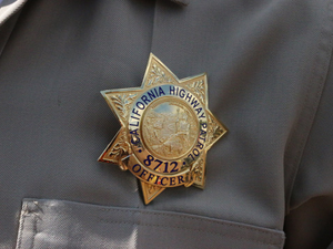 A close up of a police officer's uniform