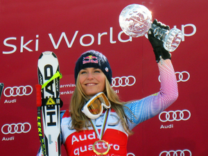 Lindsey Vonn Wins Audi FIS World Cup Downhill Globe