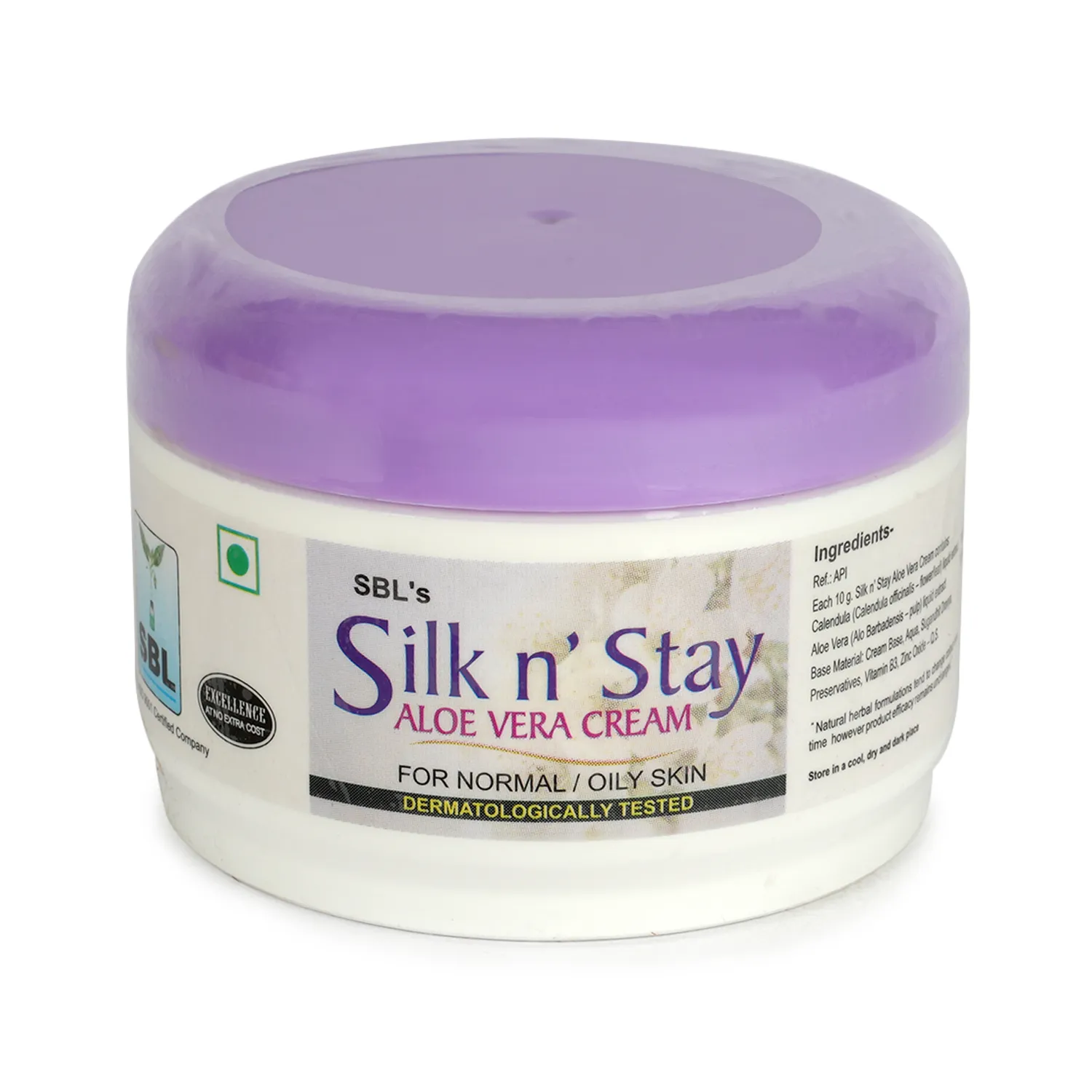 Silk n' Stay Aloevera Cream (For Normal and Oily Skin) Jar — thumbnail 2