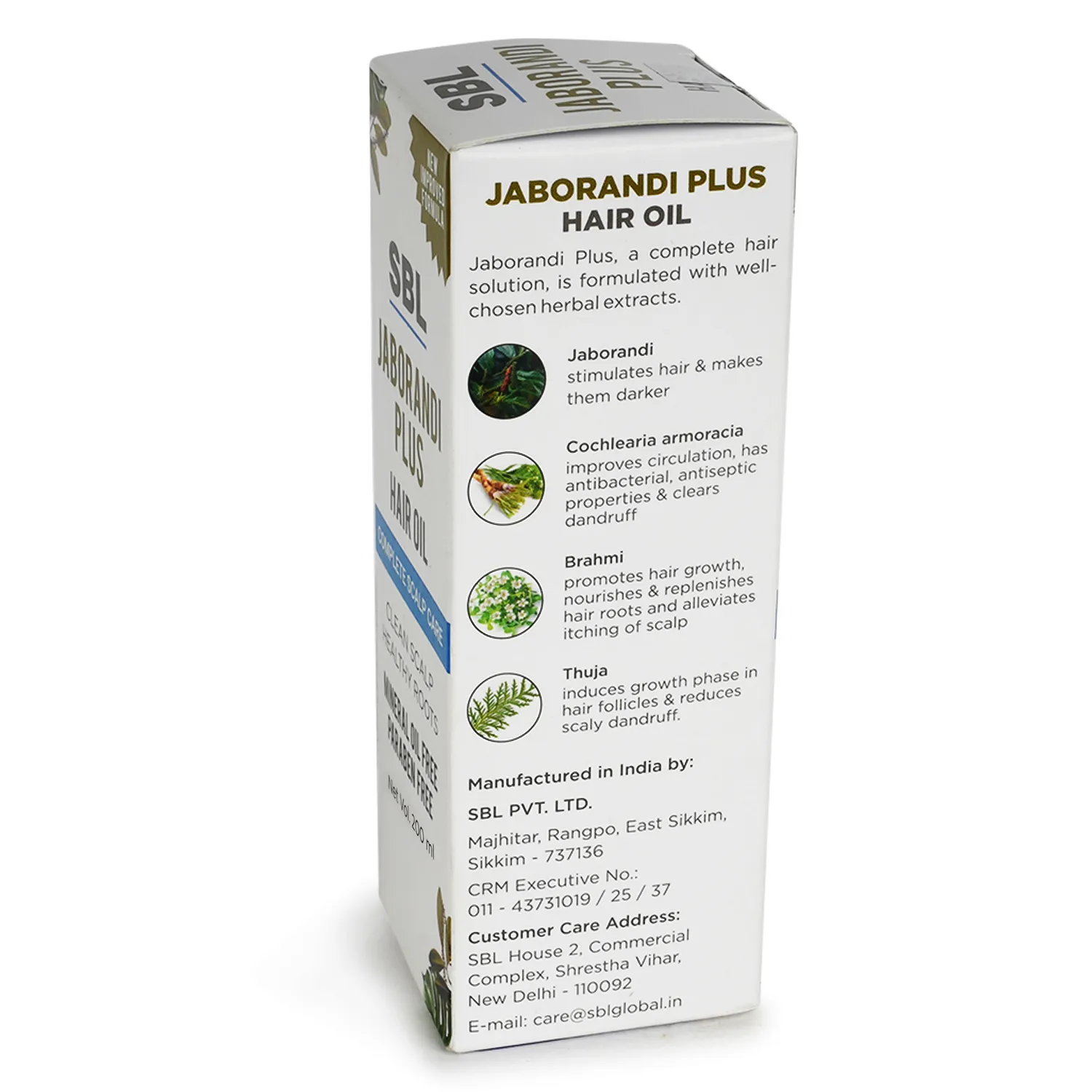 SBL Jaborandi Plus Hair Oil (Mineral Oil Free) — thumbnail 4