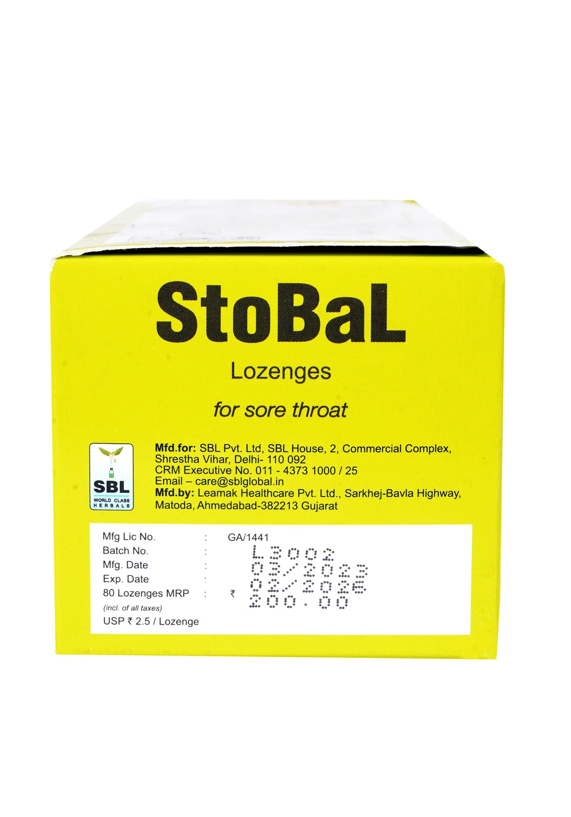 Stobal Lozenges pack of 80 Nos of Lozn — thumbnail 5