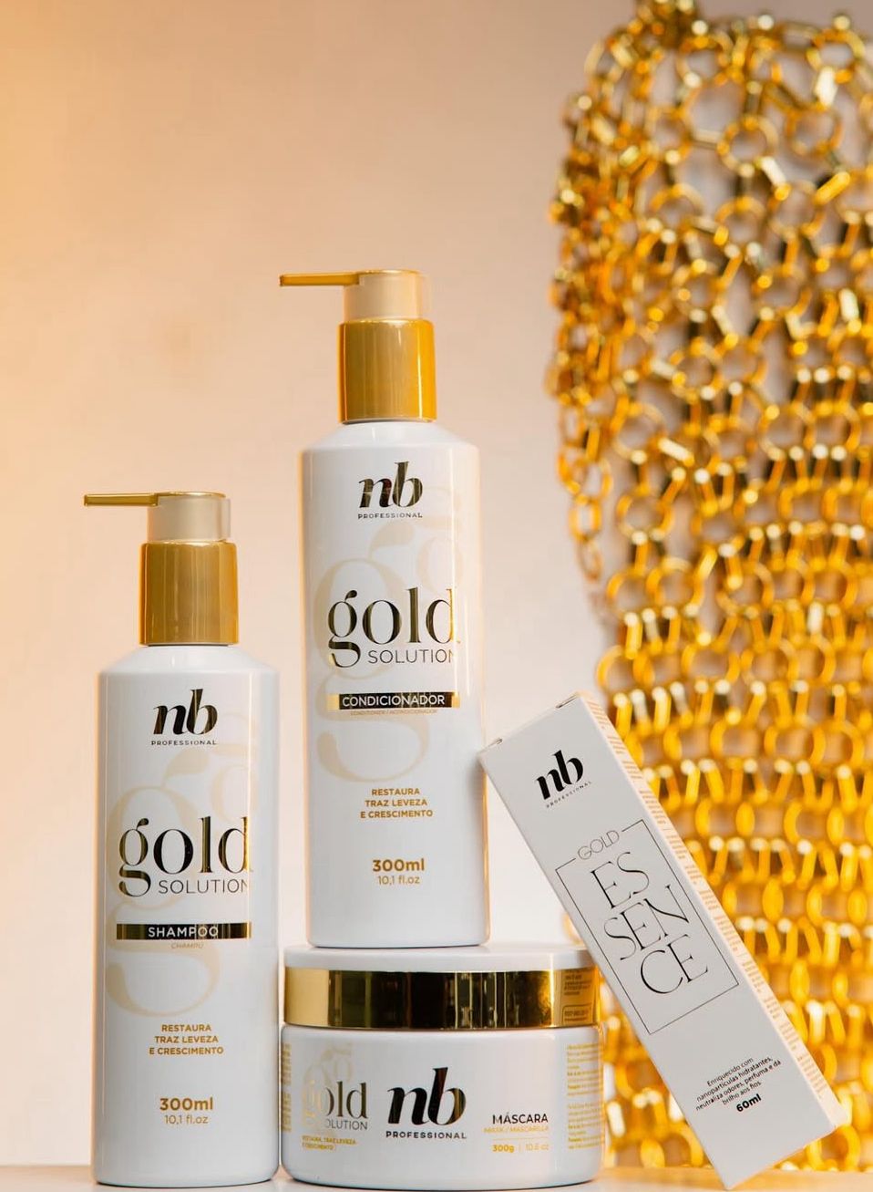 Botella del producto NB Professional Gold Solution. - imagen 1