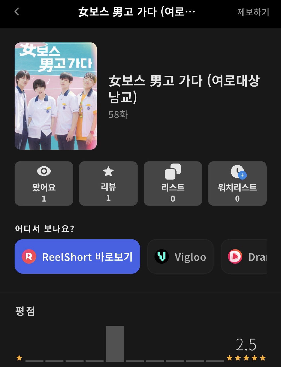女보스 男고 가다