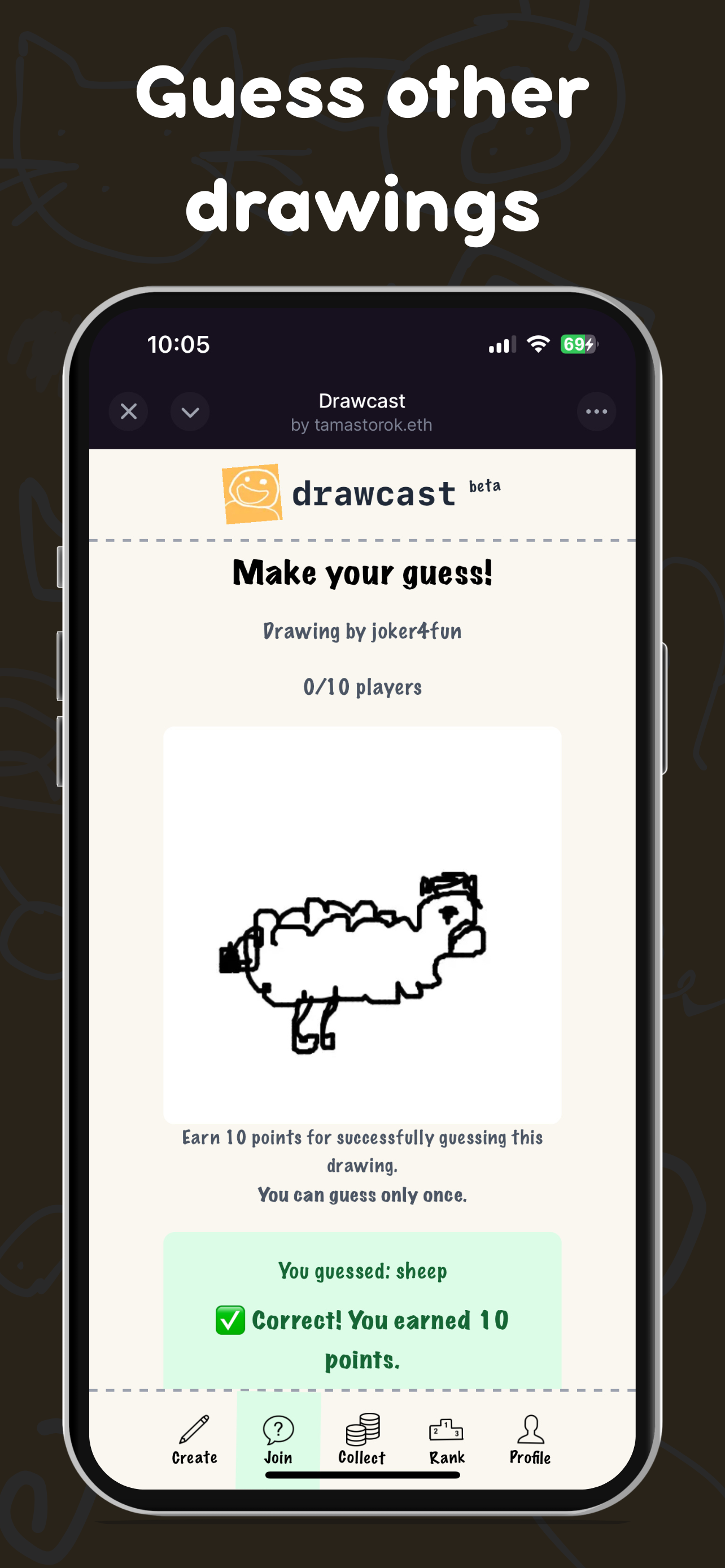 Drawcast - Fun Drawing Game - Farcaster Mini Apps screenshot