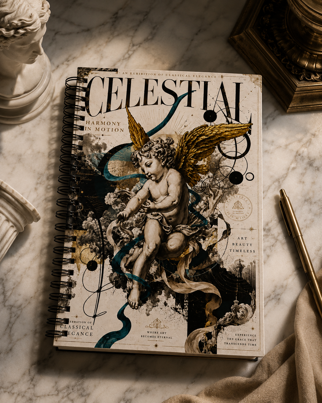 Celestial A5 Wire-Bound Notepad