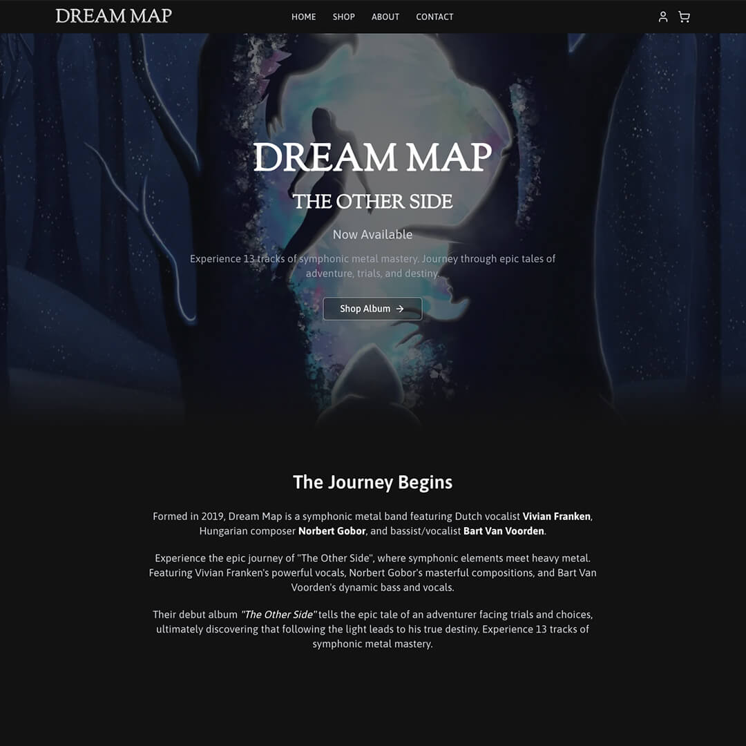 Dream Map Launches Official Webshop for Symphonic Metal Fans