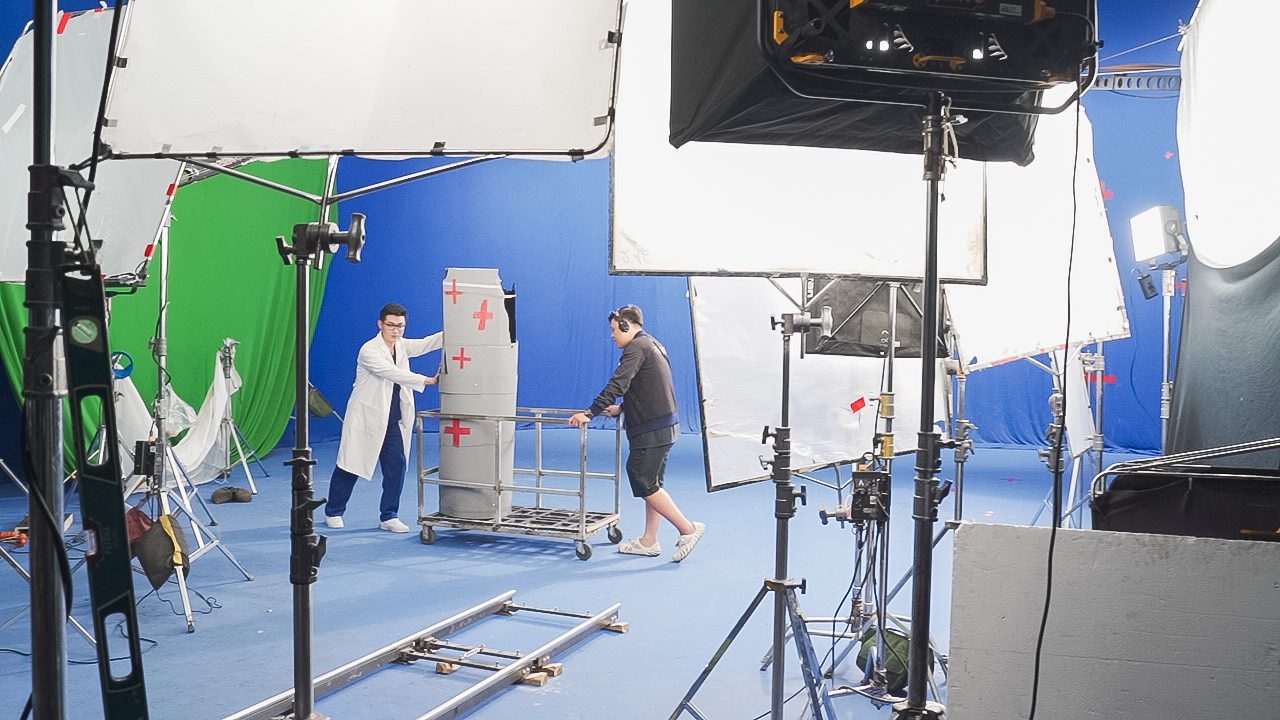 CeraVe × JSOL, lab coat on set