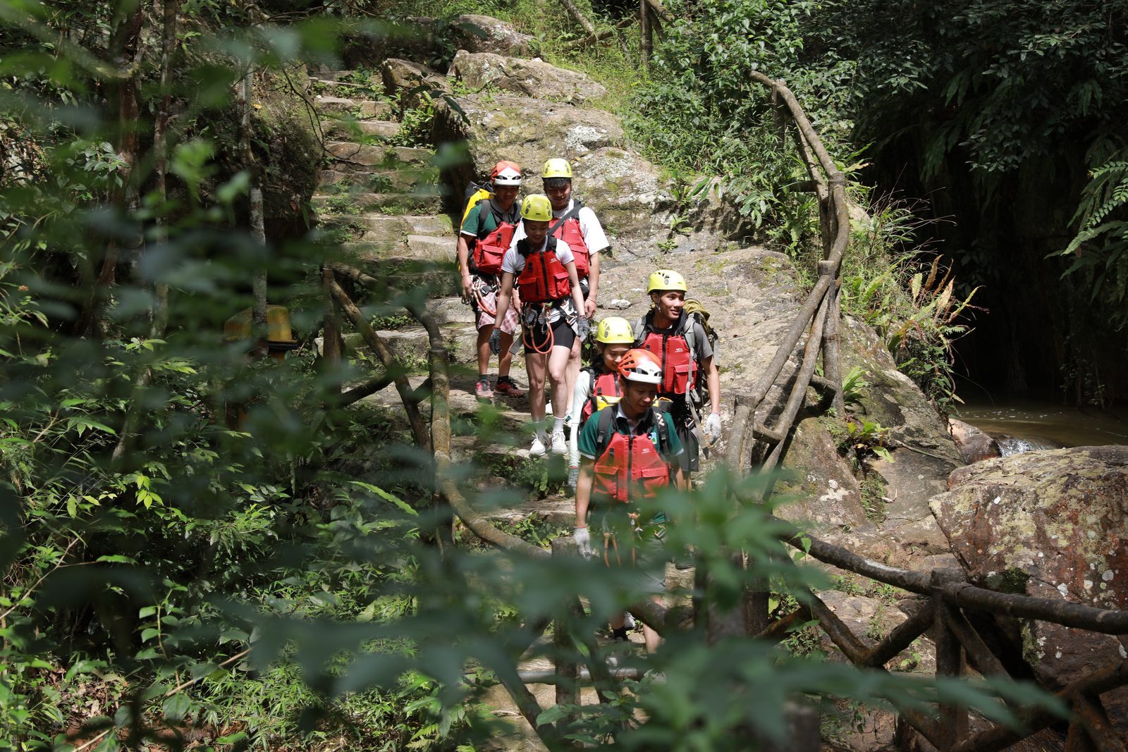 Đà Lạt, single file down the trail