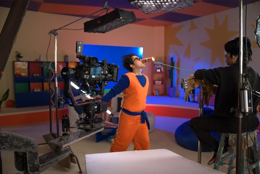Fanta, Goku takes a sip