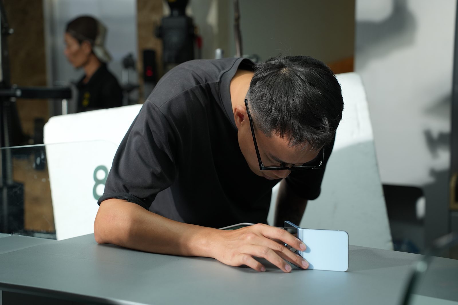Samsung, marking the phone