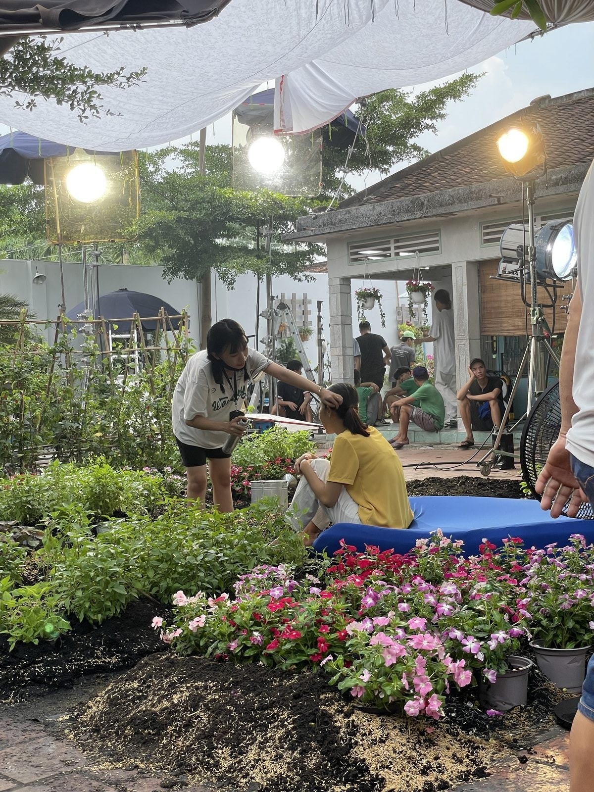 Surf, test day: the garden set, lights up