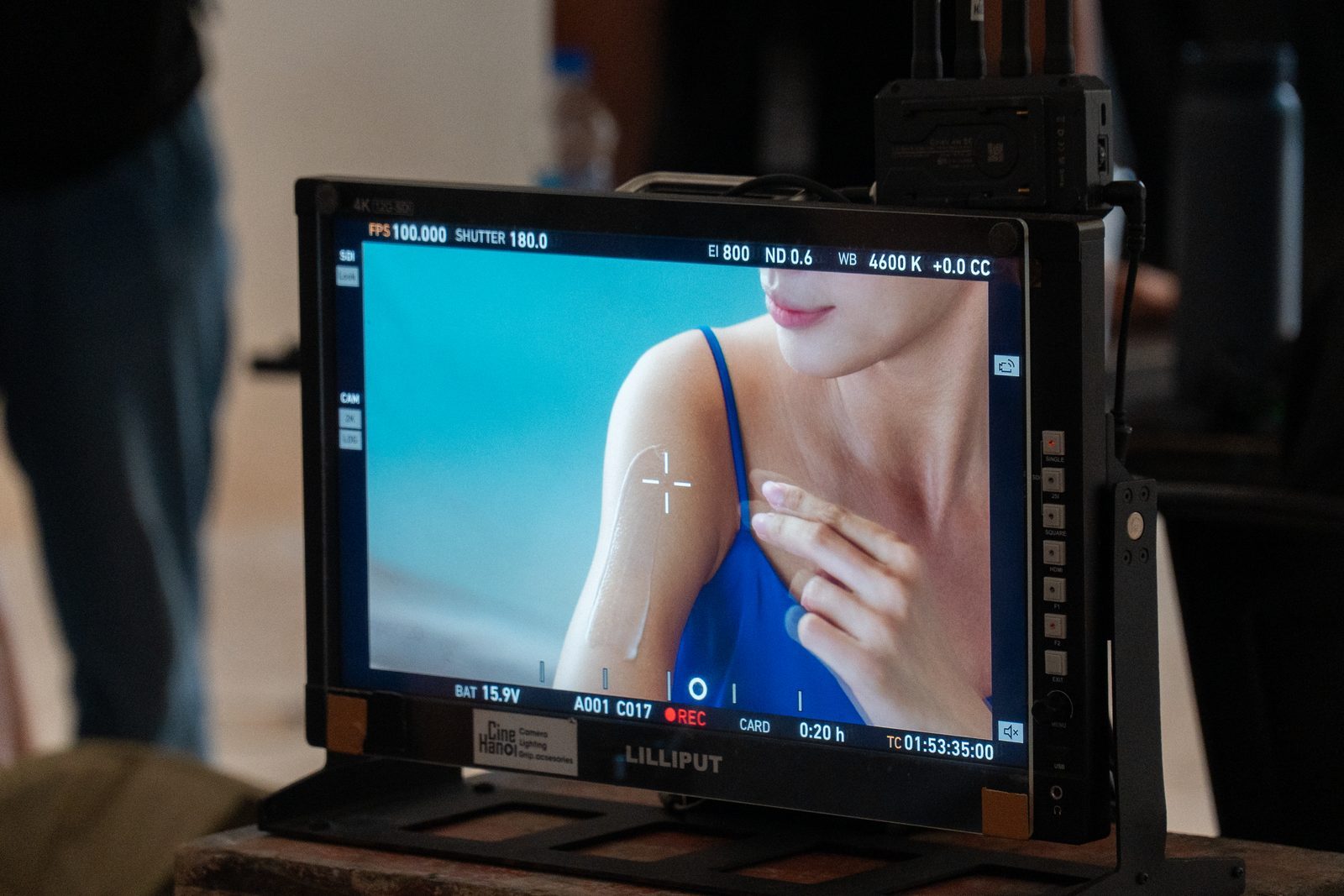 Vaseline, skin on the monitor