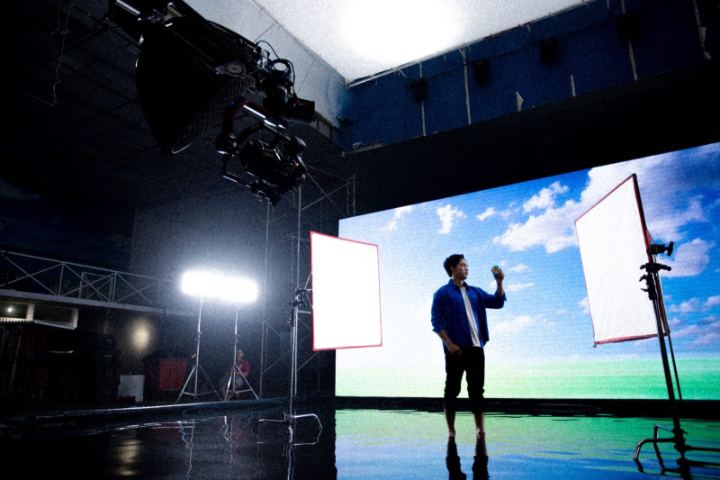 Lipovitan, a sky on the LED wall