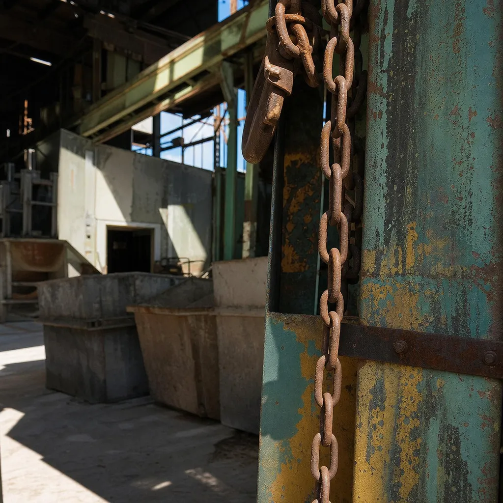 Agendas unfold quietly beneath the rust and grit, where motives wear the patina of practicality, not polish.