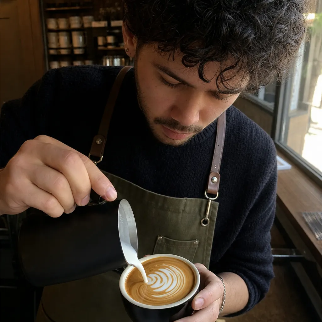 Patterns emerge in the quiet corners of daily life—watching a barista’s hands craft a simple coffee reveals more than just a drink.
