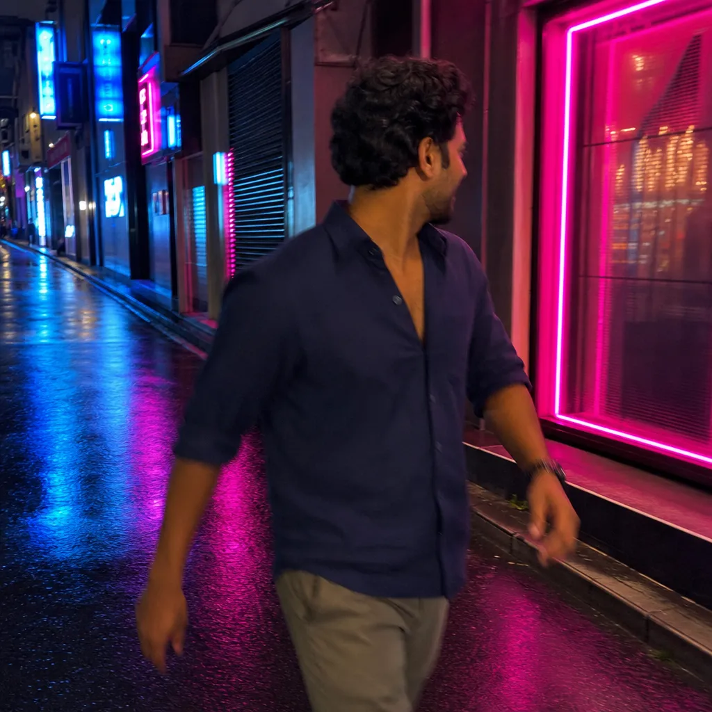 Actions often murmur louder than words—what silent narratives do your movements reveal tonight under neon’s glow?