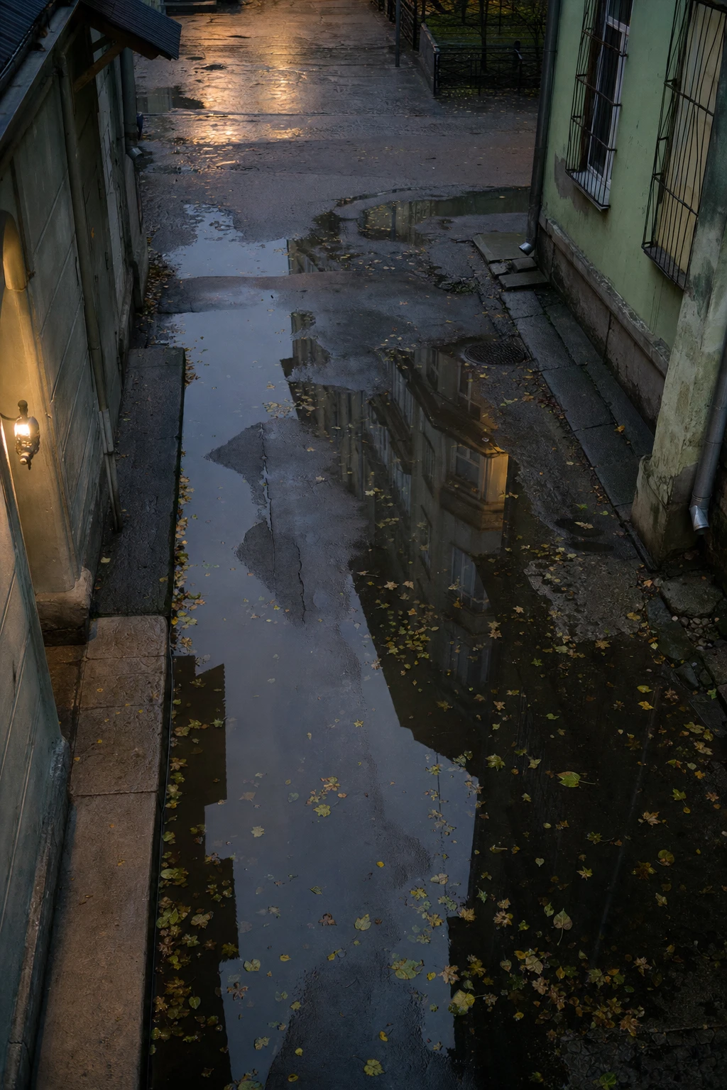 Sometimes the clearest truths slip in through the cracks of accidents—reflections in rain tell stories we weren’t looking to hear.