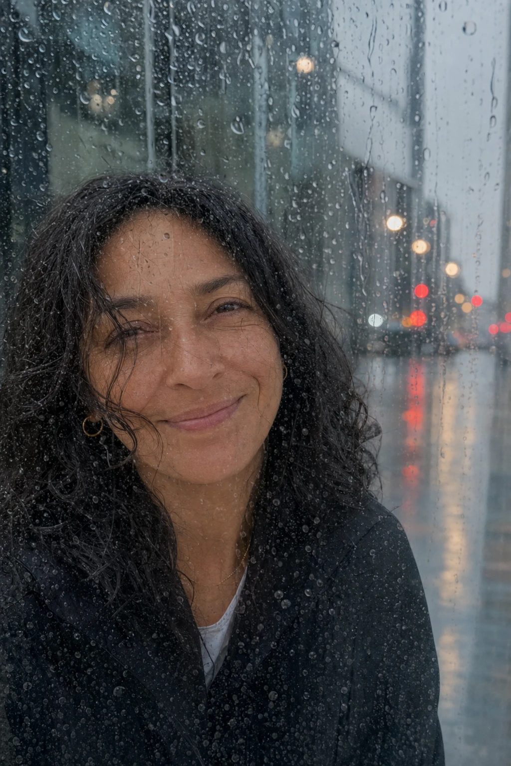 Authenticity often blurs like rain on glass—what we see is shaped by distance and focus, never quite the full story.