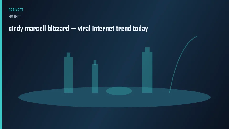 cindy marcell blizzard — viral internet trend today