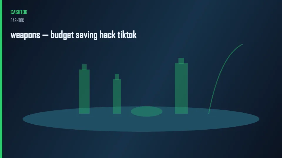 weapons — budget saving hack tiktok