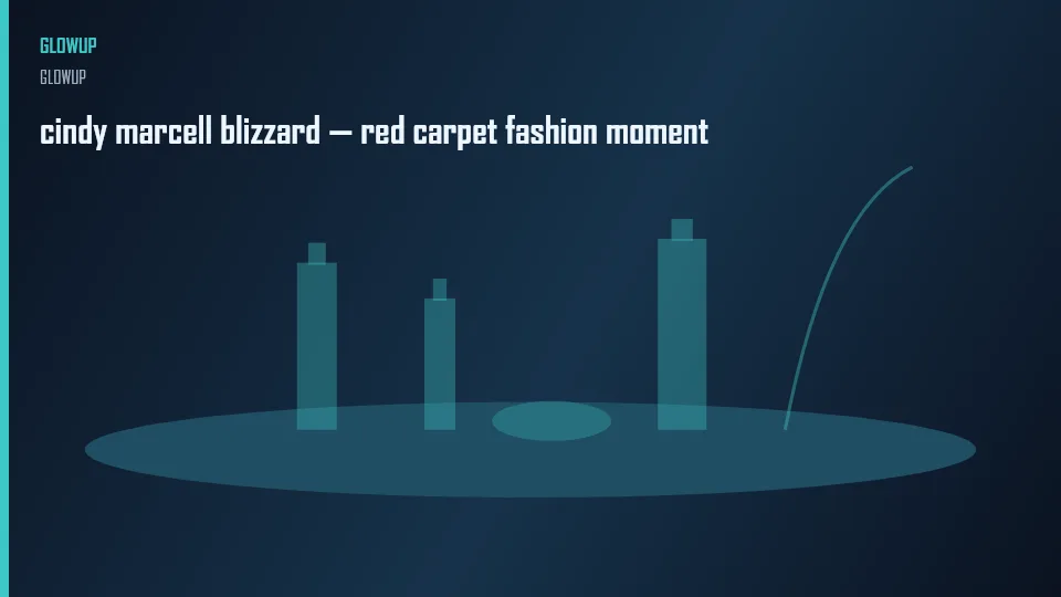 cindy marcell blizzard — red carpet fashion moment
