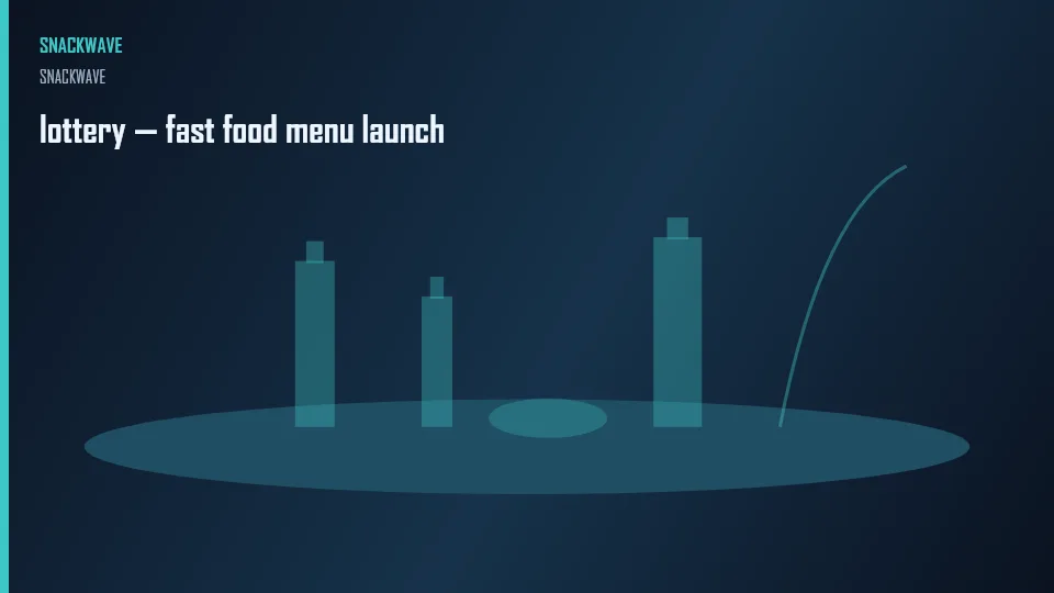 lottery — fast food menu launch