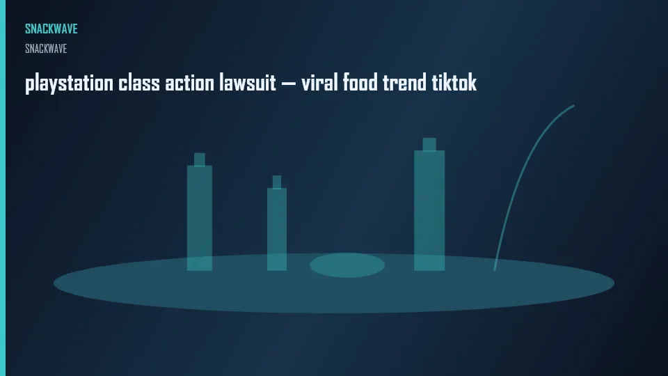 playstation class action lawsuit — viral food trend tiktok