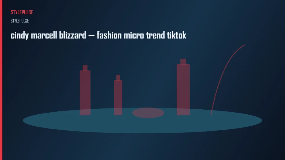 cindy marcell blizzard — fashion micro trend tiktok