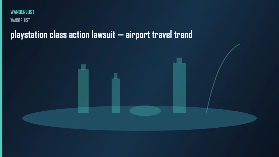 playstation class action lawsuit — airport travel trend