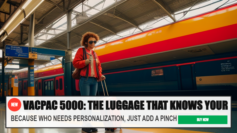 VACPAC 5000: THE LUGGAGE THAT KNOWS YOUR SCHEDULE — BECAUSE WHO NEEDS PERSONALIZATION, JUST ADD A PINCH OF RANDOMNESS