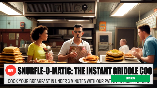 SNURFLE-O-MATIC: THE INSTANT GRIDDLE COOKER FOR TH — COOK YOUR BREAKFAST IN UNDER 3 MINUTES WITH OUR PATENTED OSCILLATIN