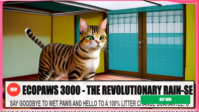 ECOPAWS 3000 - THE REVOLUTIONARY RAIN-SENSING CAT — SAY GOODBYE TO WET PAWS AND HELLO TO A 100% LITTER CHANGE GUARANTEE