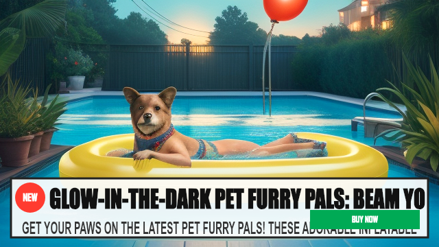 GLOW-IN-THE-DARK PET FURRY PALS: BEAM YOUR LOVE IN — GET YOUR PAWS ON THE LATEST PET FURRY PALS! THESE ADORABLE INFLATAB