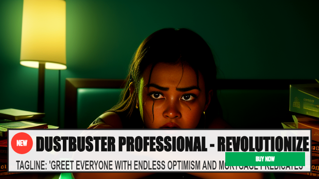 DUSTBUSTER PROFESSIONAL - REVOLUTIONIZE YOUR DIGIT — TAGLINE: 'GREET EVERYONE WITH ENDLESS OPTIMISM AND MORTGAGE PREDICA