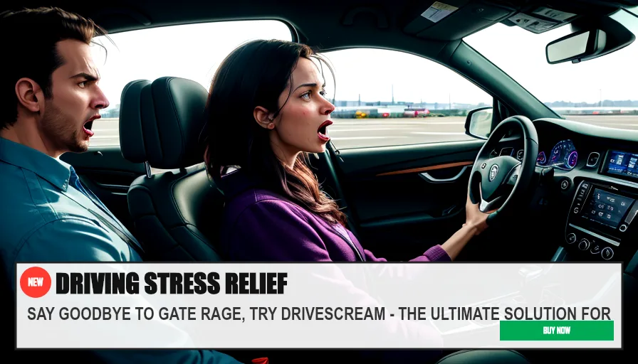 DRIVING STRESS RELIEF — SAY GOODBYE TO GATE RAGE, TRY DRIVESCREAM - THE ULTIMATE SOLUTION FOR . Original funny meme on Drift — endless humor feed.