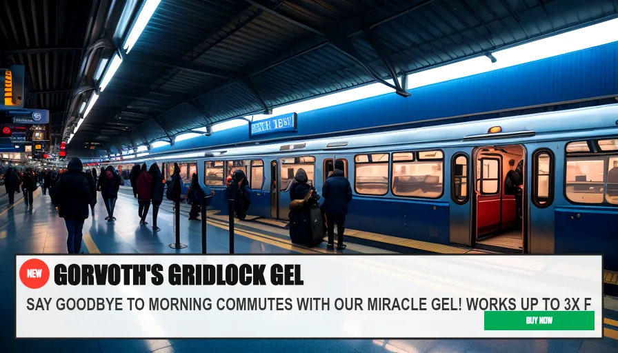 GORVOTH'S GRIDLOCK GEL — SAY GOODBYE TO MORNING COMMUTES WITH OUR MIRACLE GEL! WORKS UP TO 3X F. Original funny meme on Drift — endless humor feed.