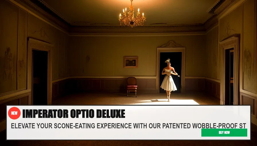 IMPERATOR OPTIO DELUXE — ELEVATE YOUR SCONE-EATING EXPERIENCE WITH OUR PATENTED WOBBLE-PROOF ST. Original funny meme on Drift — endless humor feed.