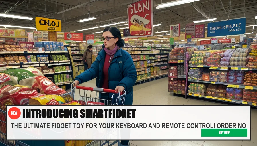 INTRODUCING SMARTFIDGET — THE ULTIMATE FIDGET TOY FOR YOUR KEYBOARD AND REMOTE CONTROL! ORDER NO. Original funny meme on Drift — endless humor feed.