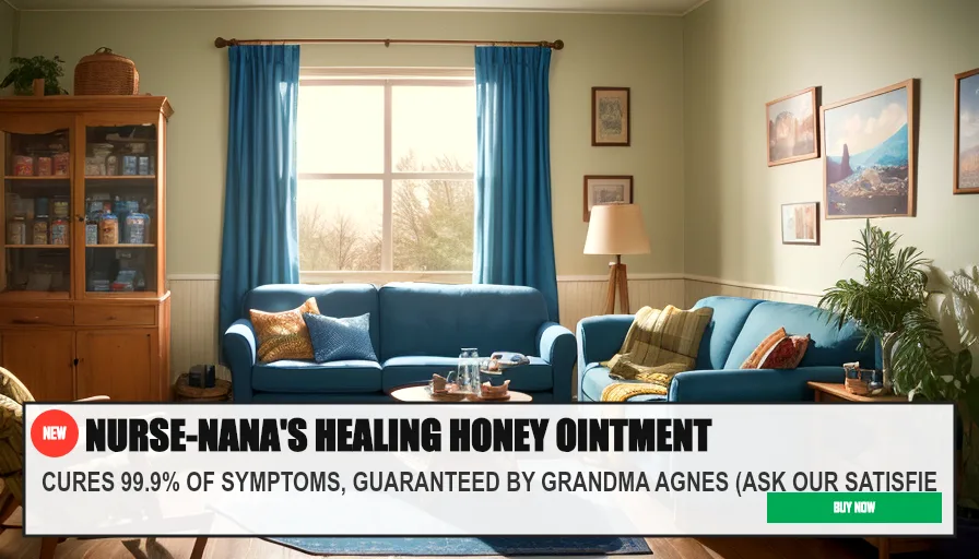 NURSE-NANA'S HEALING HONEY OINTMENT — CURES 99.9% OF SYMPTOMS, GUARANTEED BY GRANDMA AGNES (ASK OUR SATISFIE. Original funny meme on Drift — endless humor feed.