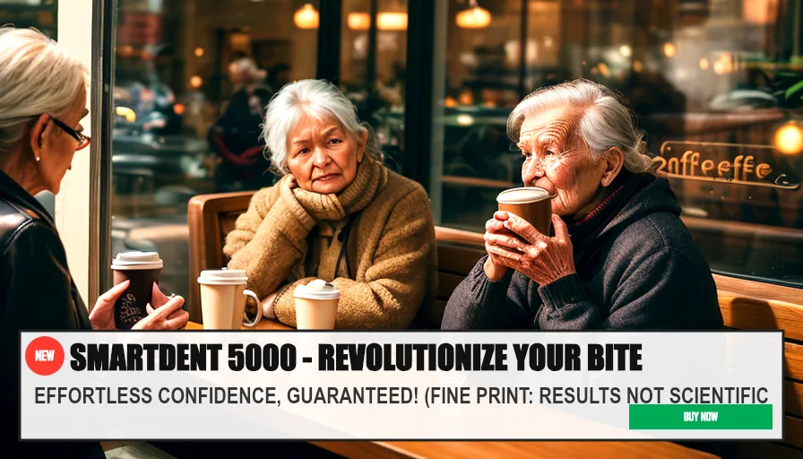 SMARTDENT 5000 - REVOLUTIONIZE YOUR BITE — EFFORTLESS CONFIDENCE, GUARANTEED! (FINE PRINT: RESULTS NOT SCIENTIFIC. Original funny meme on Drift — endless humor feed.