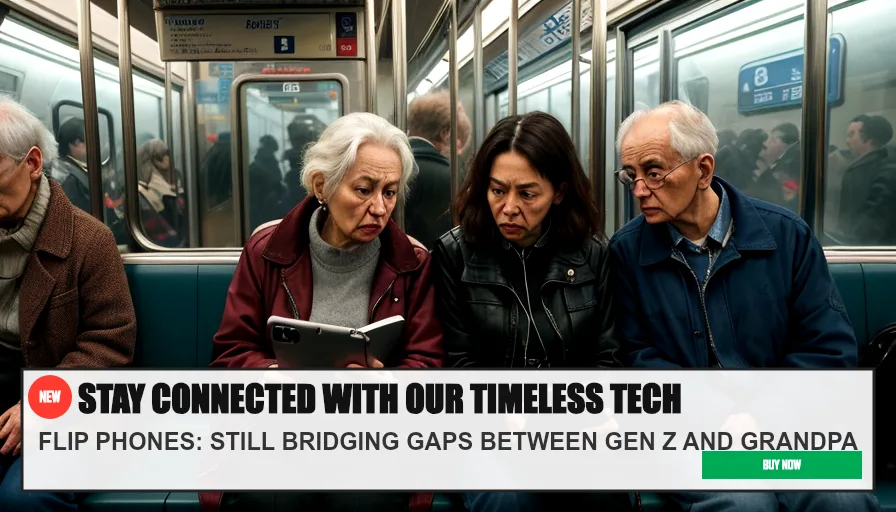 STAY CONNECTED WITH OUR TIMELESS TECH — FLIP PHONES: STILL BRIDGING GAPS BETWEEN GEN Z AND GRANDPA. Original funny meme on Drift — endless humor feed.