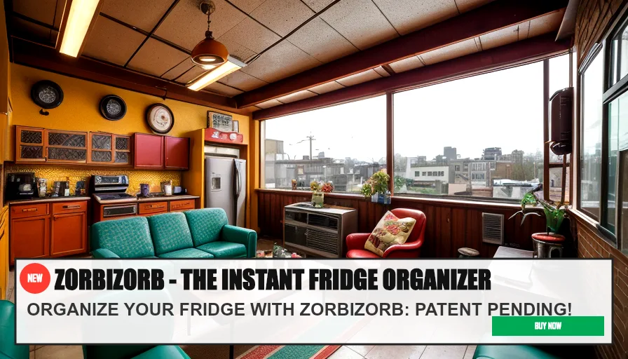 ZORBIZORB - THE INSTANT FRIDGE ORGANIZER THAT DOES — ORGANIZE YOUR FRIDGE WITH ZORBIZORB: PATENT PENDING!. Original funny meme on Drift — endless humor feed.