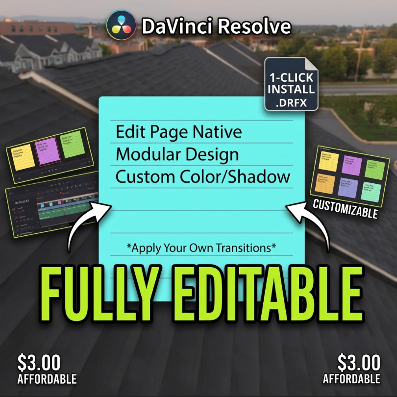 Davinci Resolve Sticky Note (Drag and Drop)