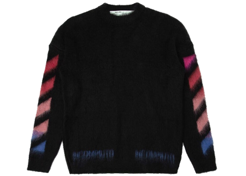 Off White Mohair Hoodie