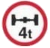 Maximum Axle Weight 4T