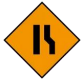 Road Narrows From Right